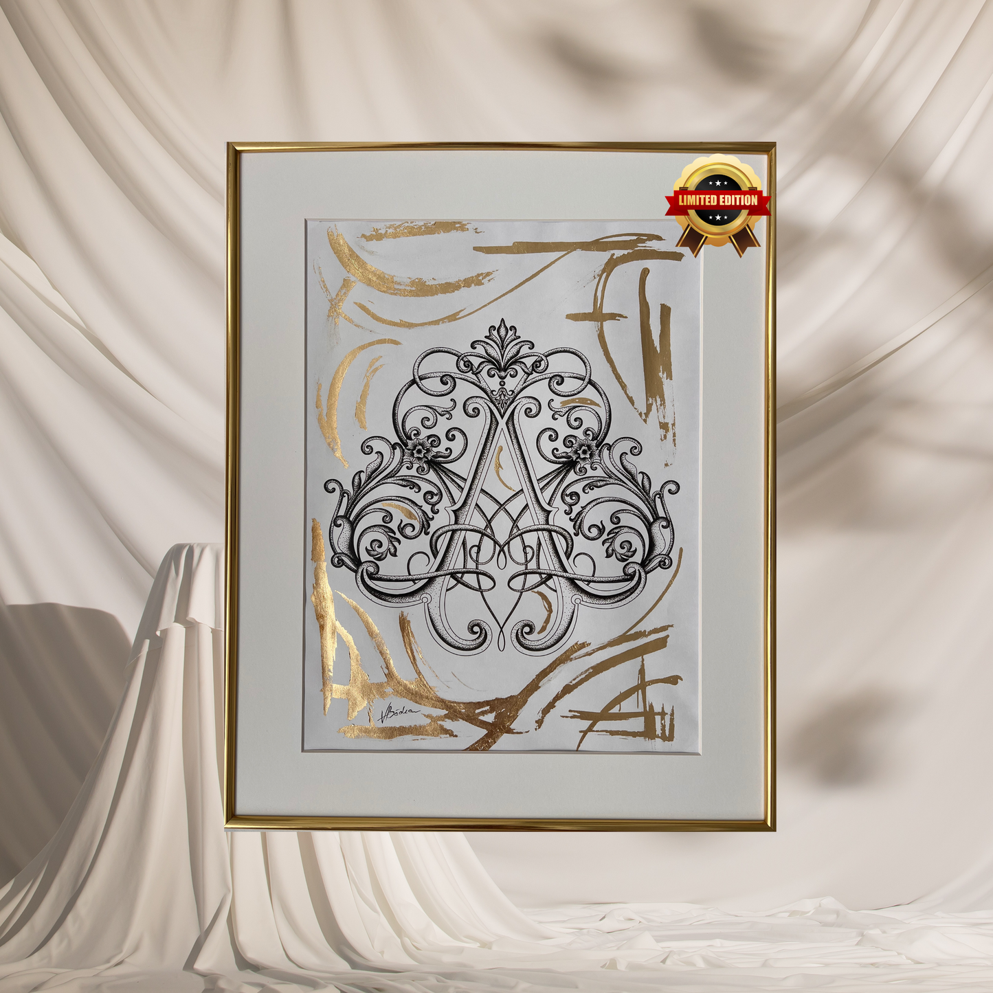 A Monogram - Gold 1