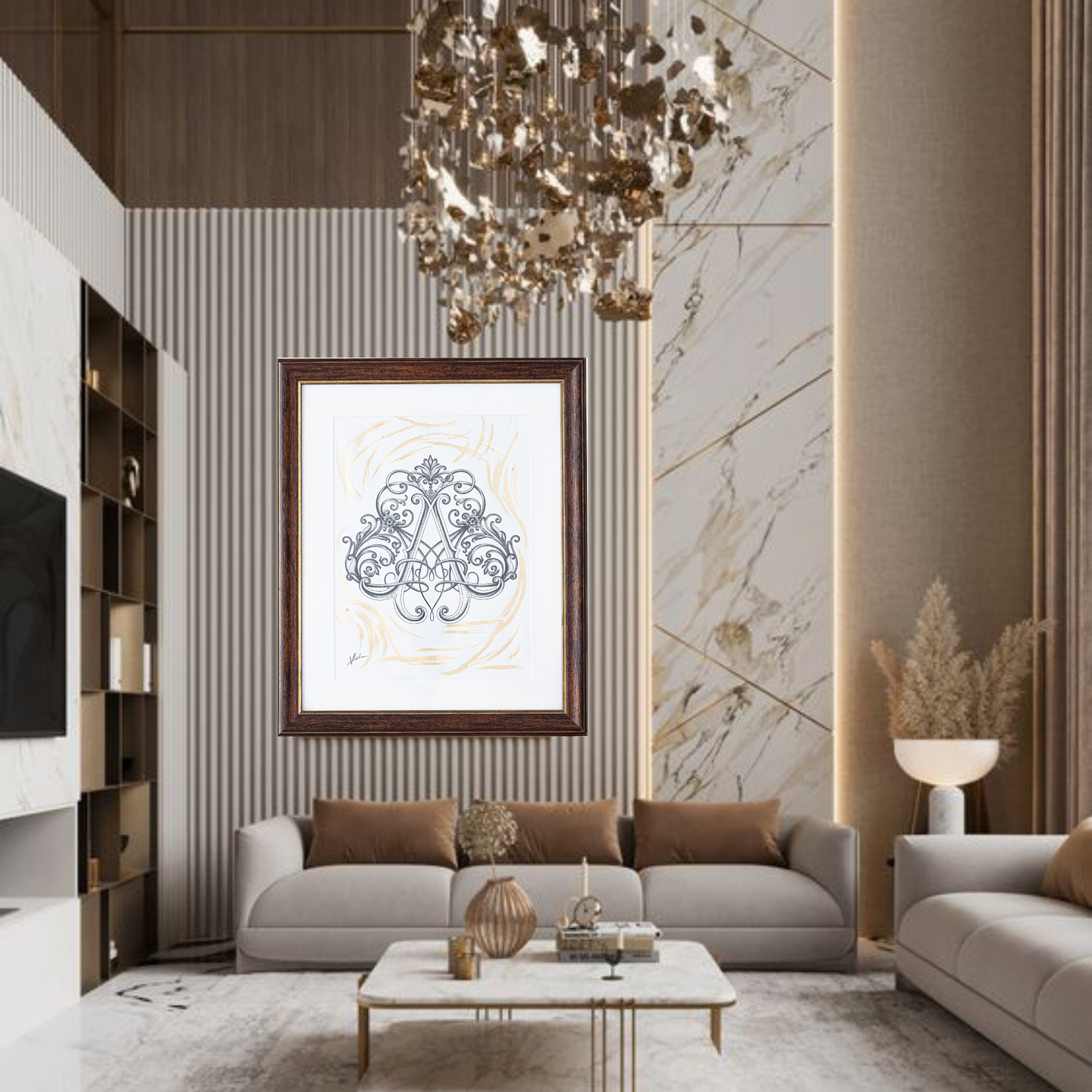 B Original Monogram